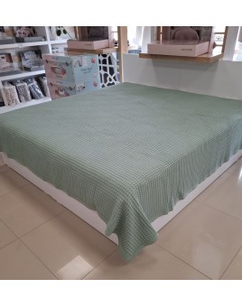 ETEHOMETEX HAVUZLU PİKE ÇİFT KİŞİLİK 220X240CM YEŞİL 8696474231847
